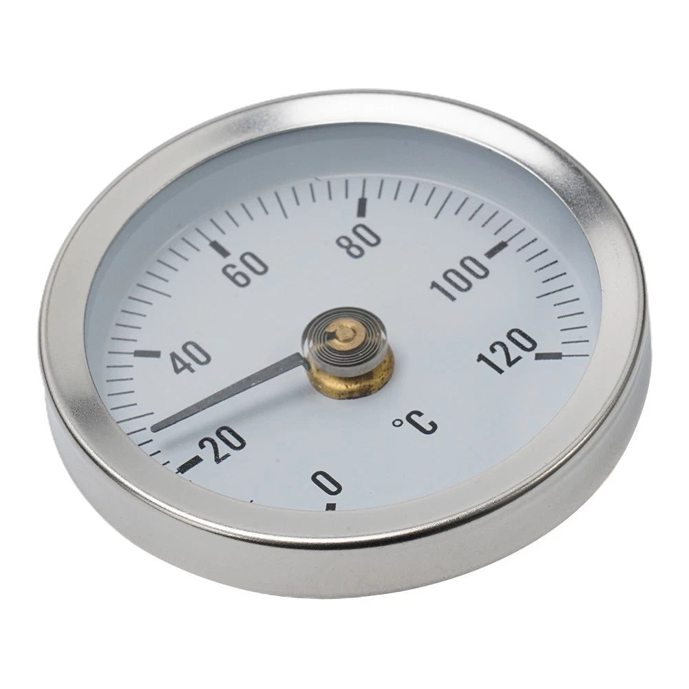 Pipe Thermometers for Heating Pipe (0-120°F) Clamp-on Industrial