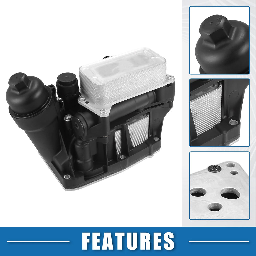 Engine Oil Cooler Assembly for BMW X1 X3 with Automatic Transmission (2009–2021)