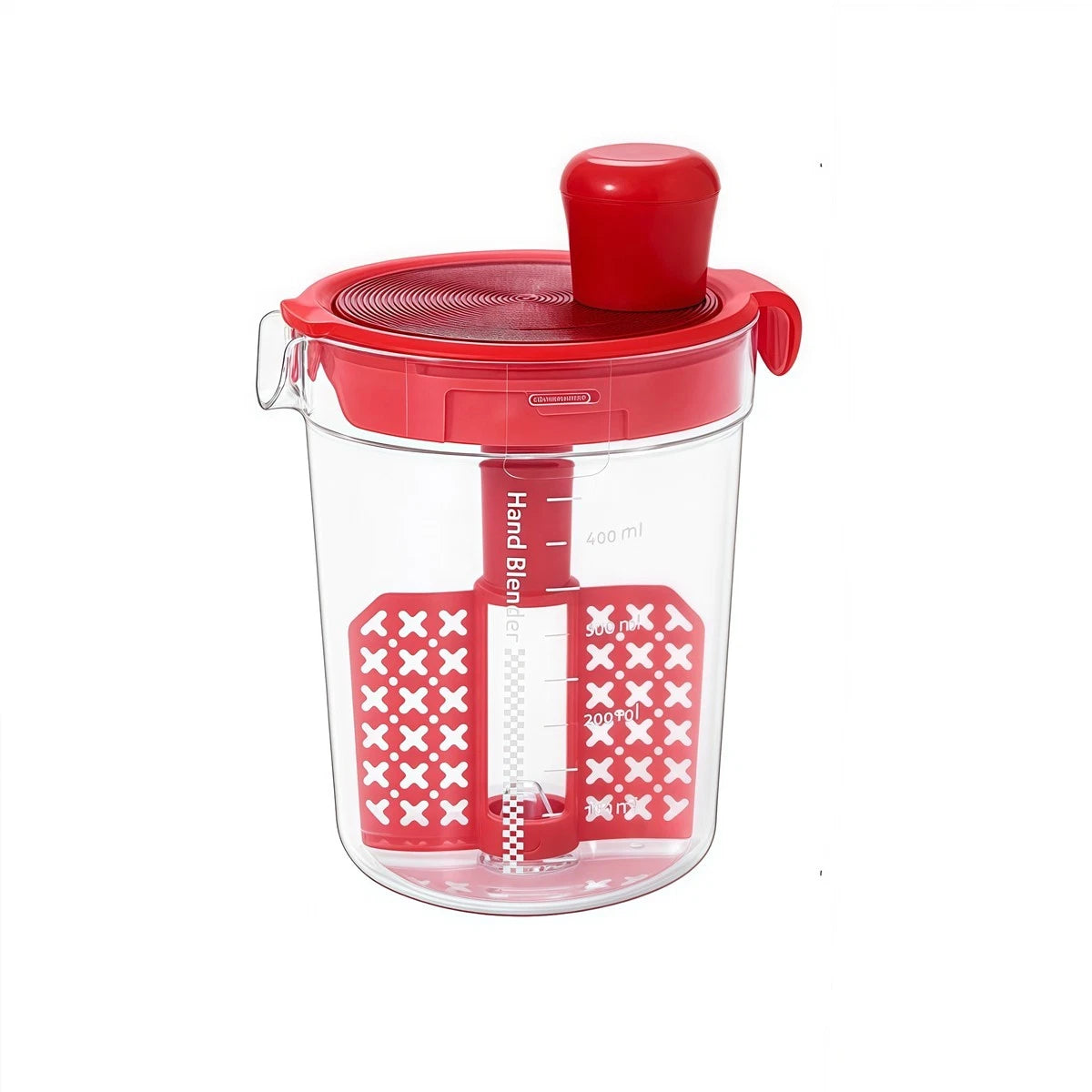 Handheld Sauce Mixer with Filtration and Measurement