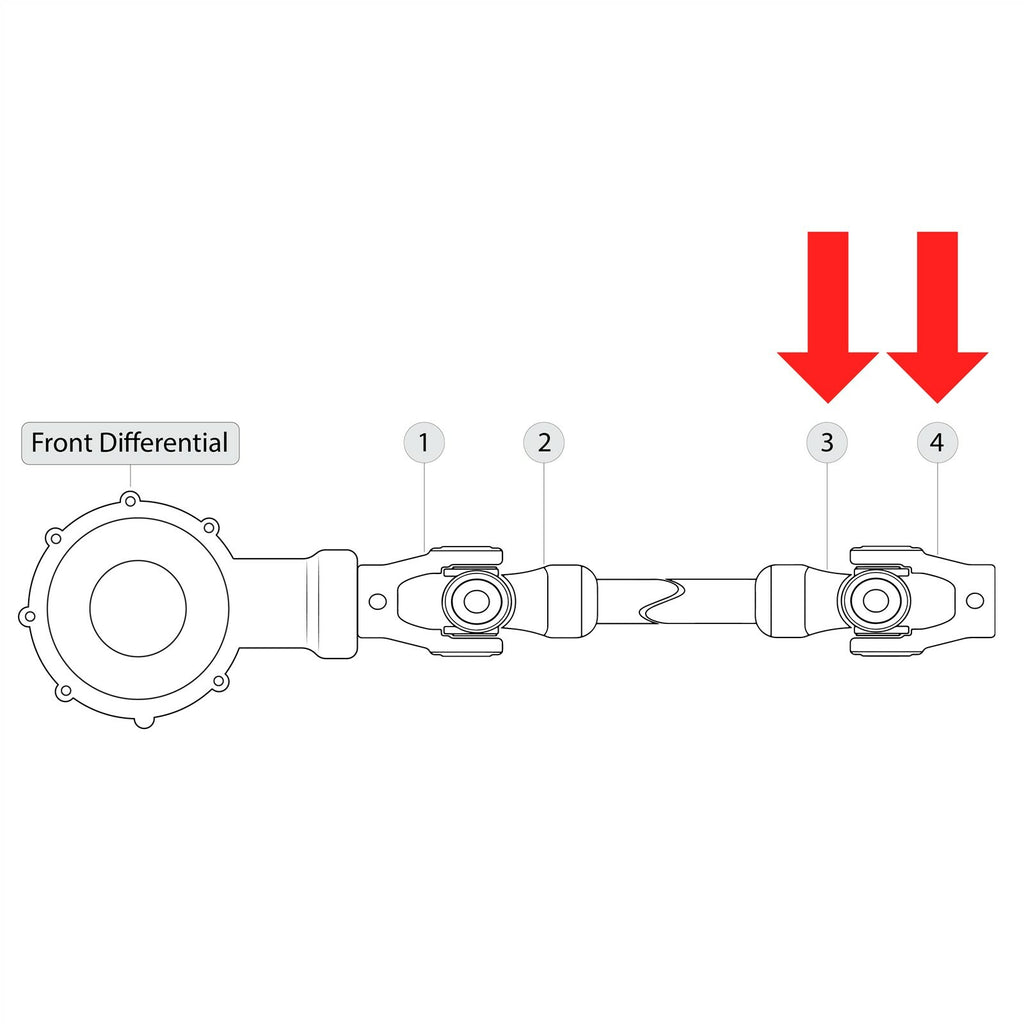 Front Drive Shaft Yoke with U-Joint for Can-Am Commander 1000 (2013–2014)