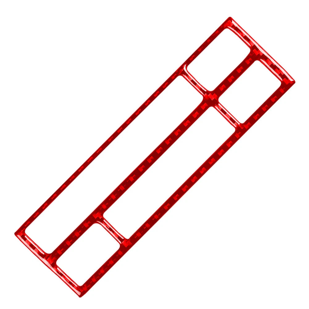 Carbon Fiber Red CD Button Panel Trim for BMW 3 Series E36 (1991–1999)