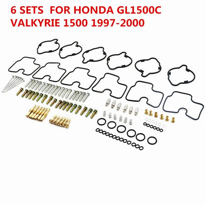 6 Set Carburetor Rebuild O-rings Gaskets Needle Kit for Honda GL1500CD Valkyrie