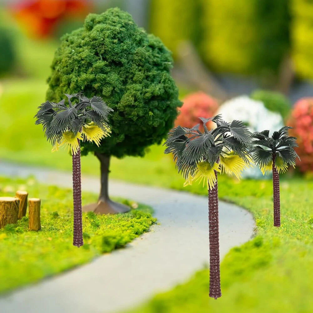 20pc Coconut Palm Model Trees for DIY Scenery