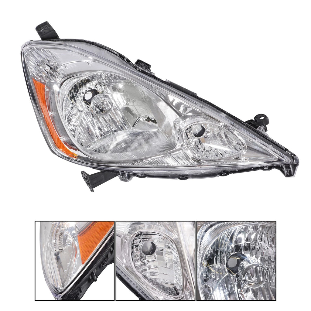 Halogen Headlight Assembly for Honda Fit Sport (2009–2011) Passenger Side