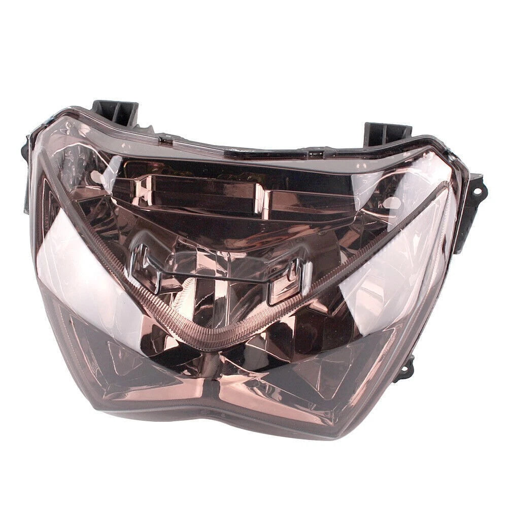 Front Headlight Headlamp Smoke Lens Assembly for Kawasaki Z800 Z250 (2013–2014)