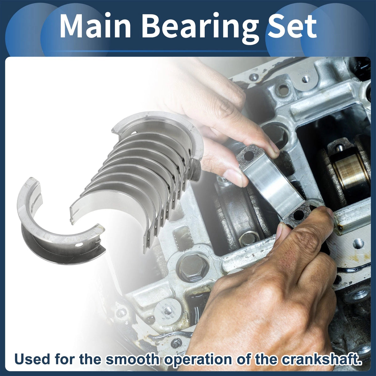 Main Bearing Set for Mitsubishi Galant (1969–1988)