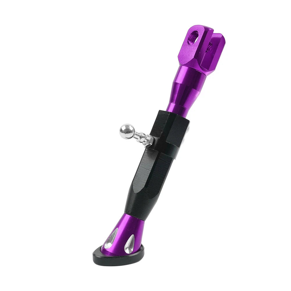 Adjustable Kickstand Foot for Motorcycle Universal - Purple