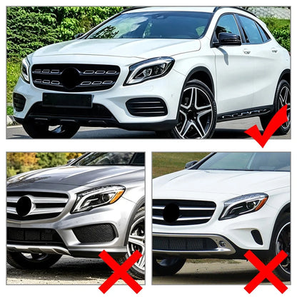 Front Bumper Lip Spoiler for Mercedes Benz GLA-Class GLA220 GLA250 (2017–2019)