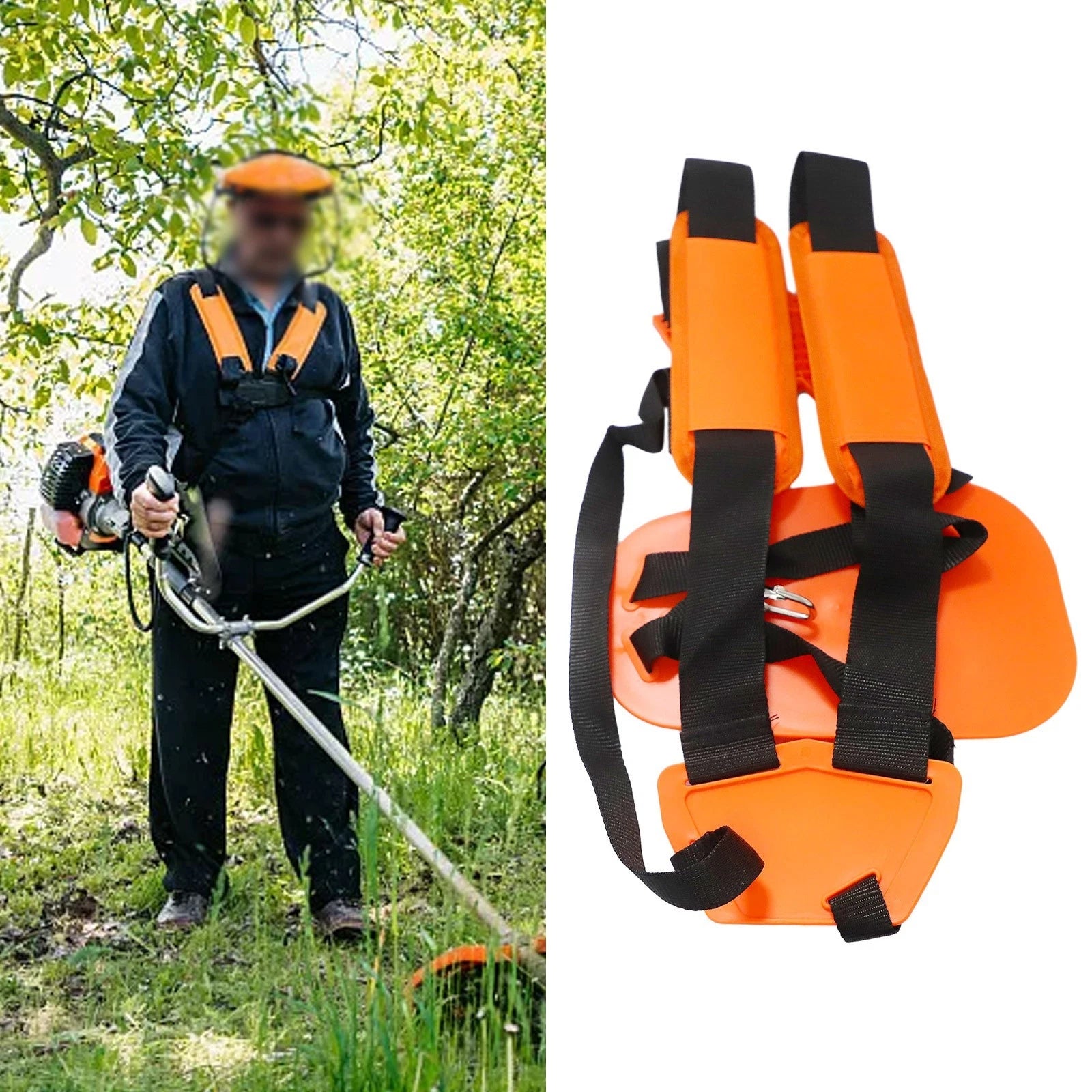 Strap-Brush Lawn Harness for Trimmer Mower (Double Shoulder)