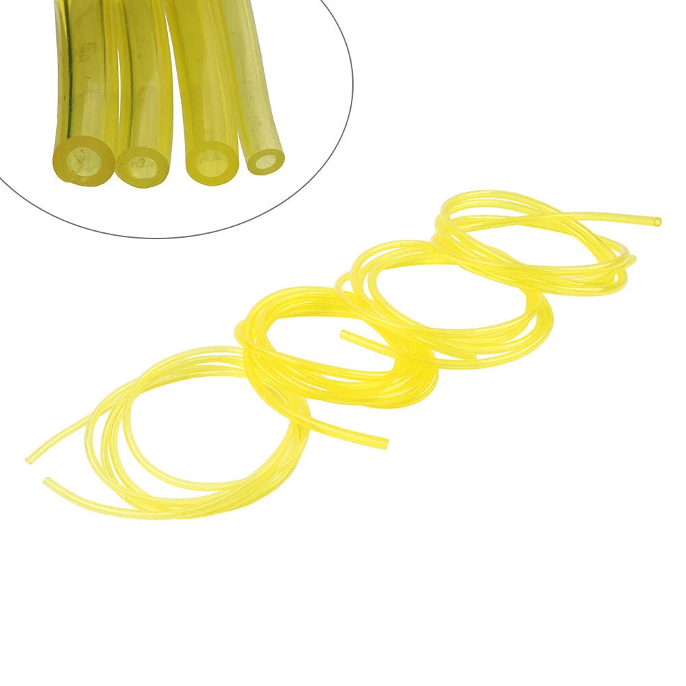 4 Sizes Gas Fuel Line Hose Yellow 32Ft Pipe Tube For 2 Cycle Small Engine Mower