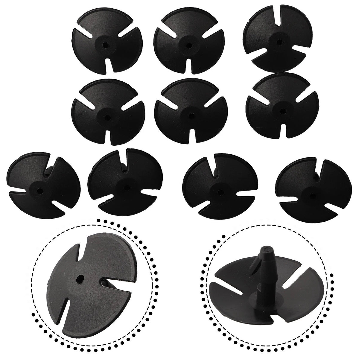 Set of 10 Hood Retainer Clips for Car (4428987)