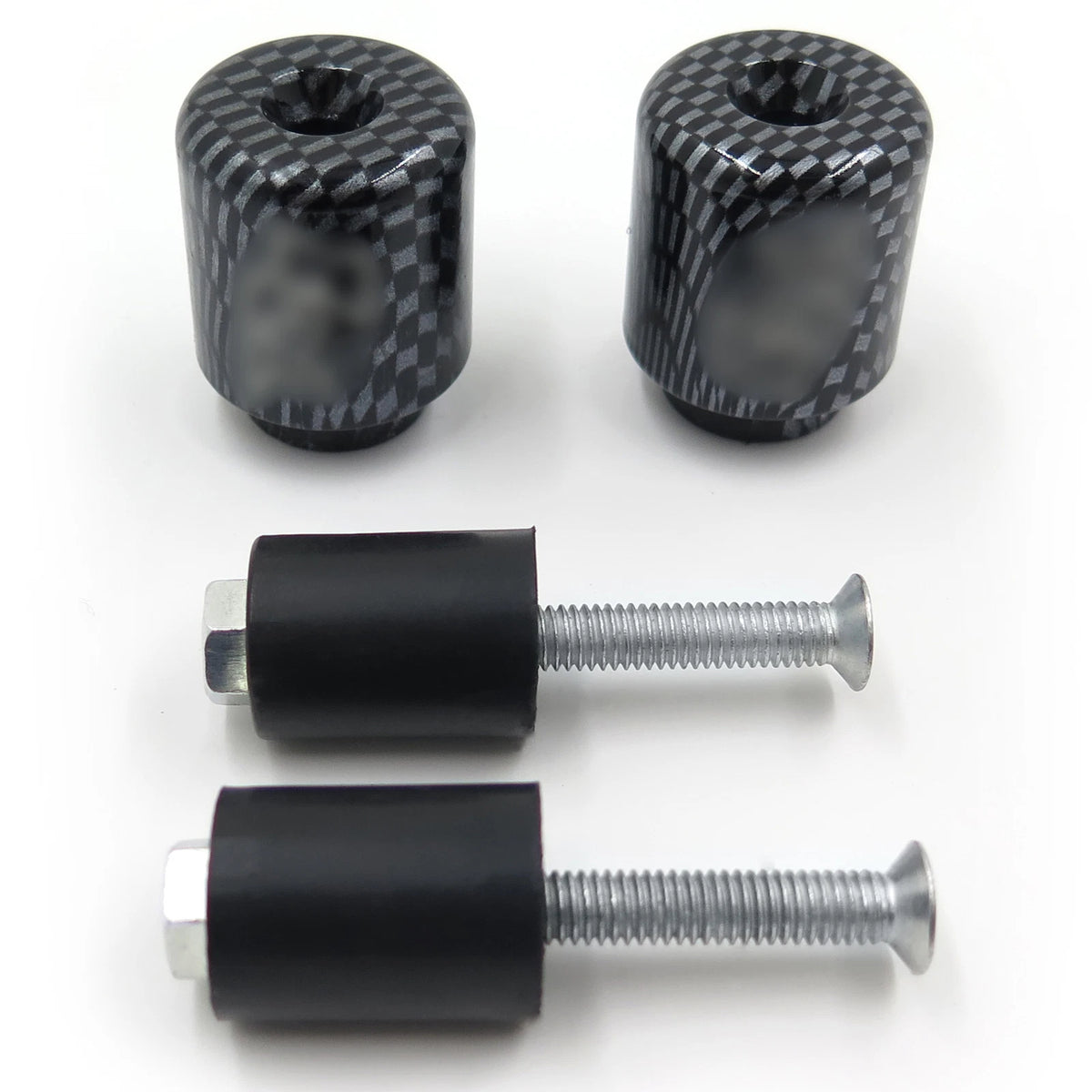 Carbon Bar Ends Weights Sliders for Yamaha YZF-R1 (1998–2012) Rubber