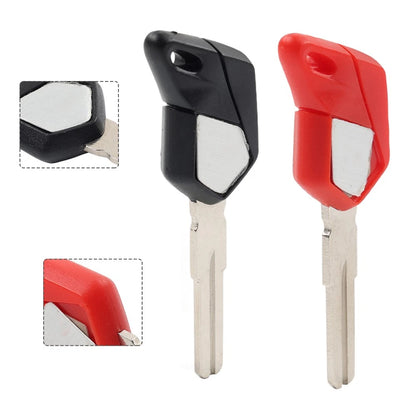 2Pcs Uncut Blade Blank Key for MV Agusta F4 1000 Brutale (2000–2023)