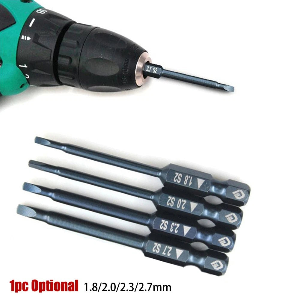 Triangular Screwdriver Bit Set for Universal Use (65mm, 1.8-2.7mm)