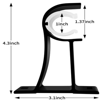 Set of 4 Heavy Duty Curtain Rod Brackets - Aluminum Alloy