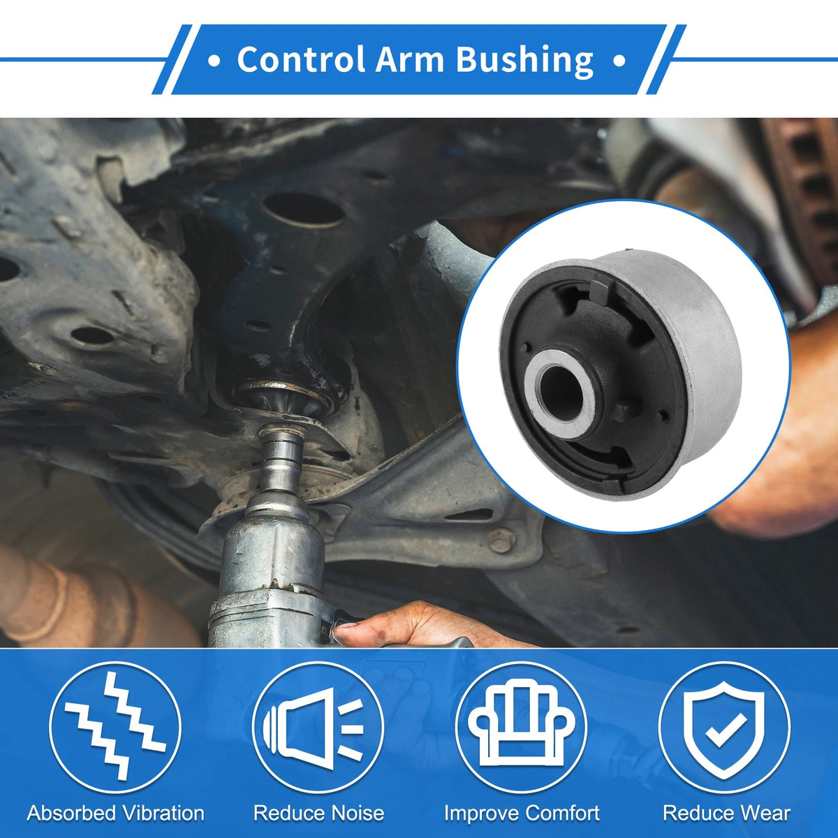 Front Lower Control Arm Suspension Bushing for Toyota Corolla Matrix Prius Vibe (2003–2013)
