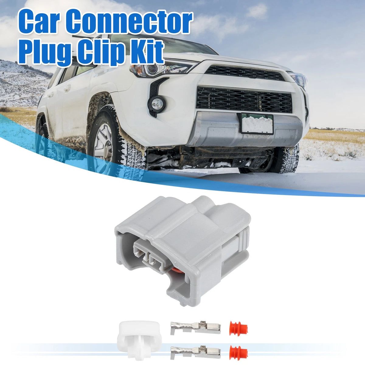 2 Pin Fuel Injector Connector Adapter Plug Kit for Toyota (2005–2015)