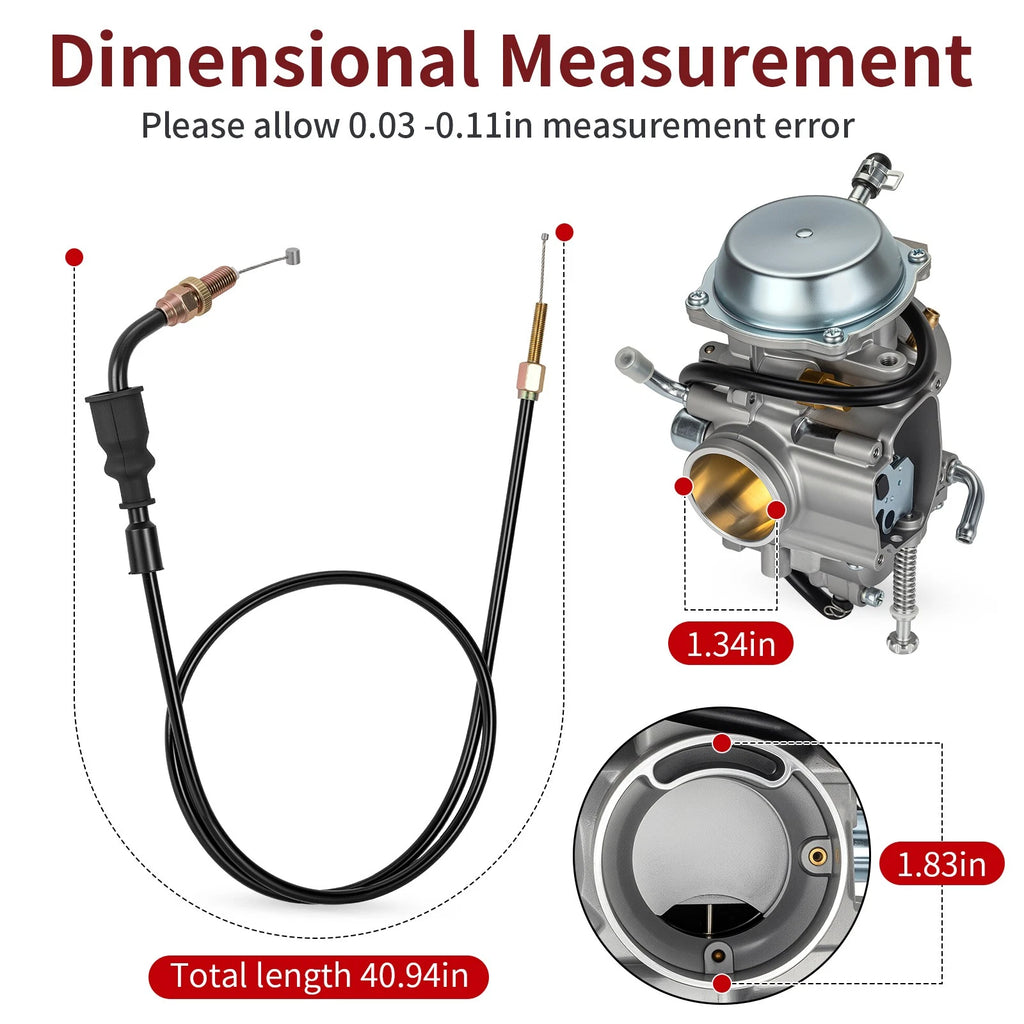 Carburetor Throttle Cable Kit for Polaris Magnum 425 2x4 4x4 (1995–1998)