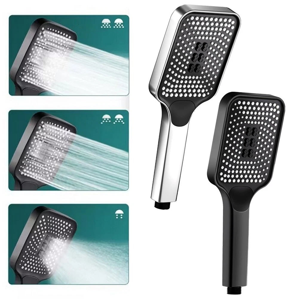 Handheld Shower Head with 3 Modes for Efficient Water Flow