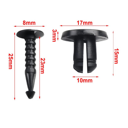 Plastic Clips for Renault Clio Megane Espace Bumper Pack of 10