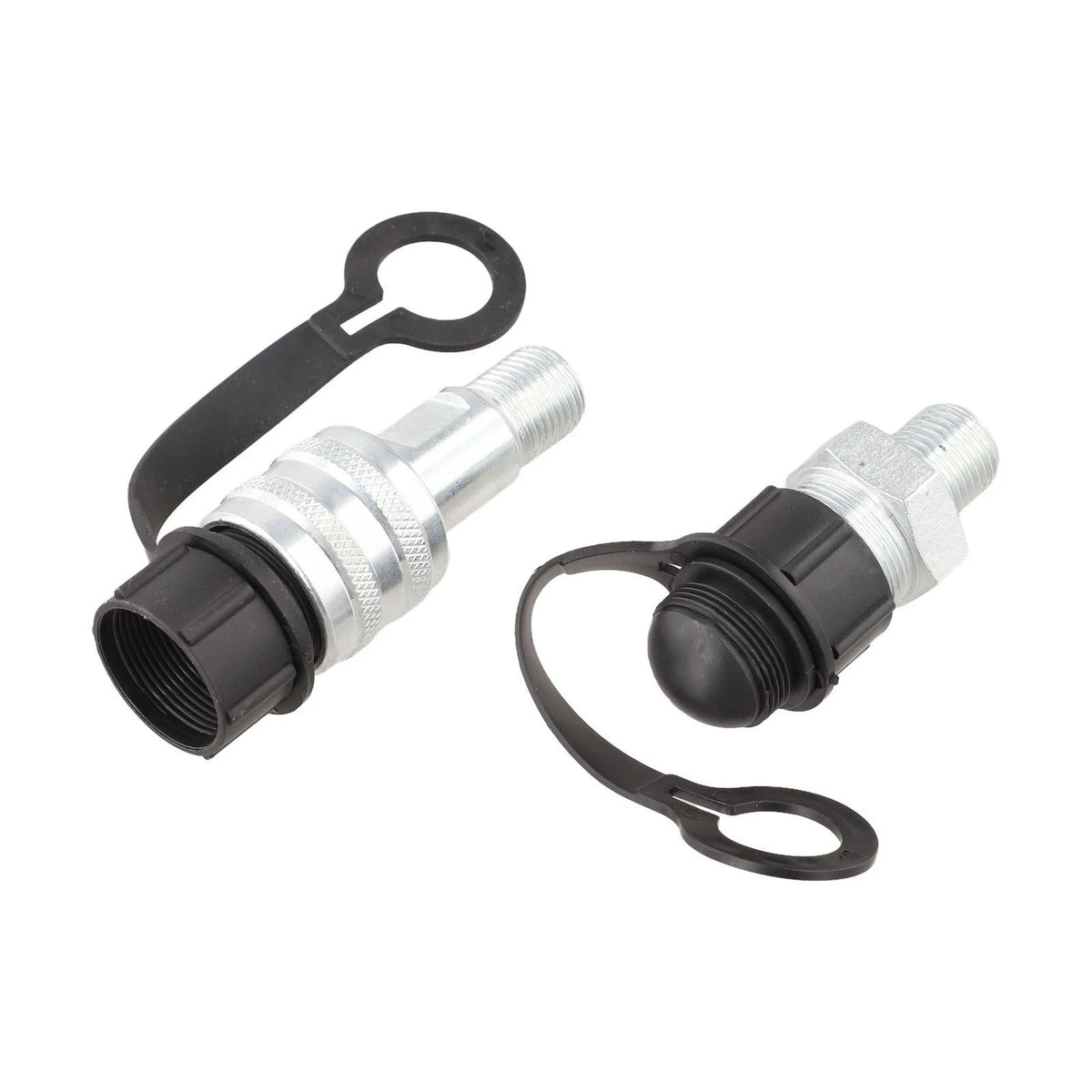 Set of 2 Hydraulic Coupling Quick Connectors ZG3/8 for Automotive Use