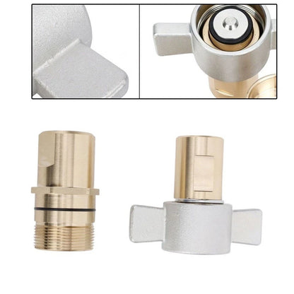 Wet Hydraulic Quick Connect Kit 1in NPT Brass Body for Mobile Machinery