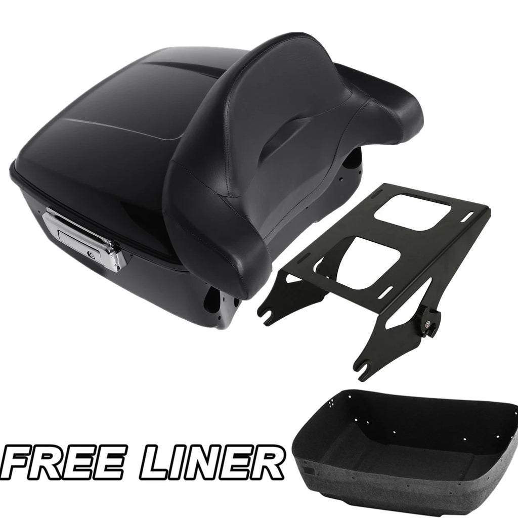 Trunk Mount Rack Backrest Pad for Harley Electra Glide (2014–Present)