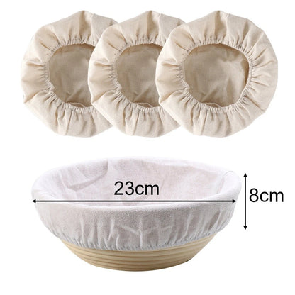 Set of 2 Oval Bread Proofing Baskets for Baking