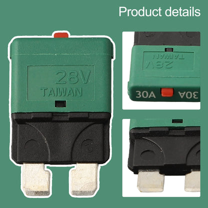 1Pcs Circuit Breaker Blade Fuse for Marine 12V/24V (5A-30A)