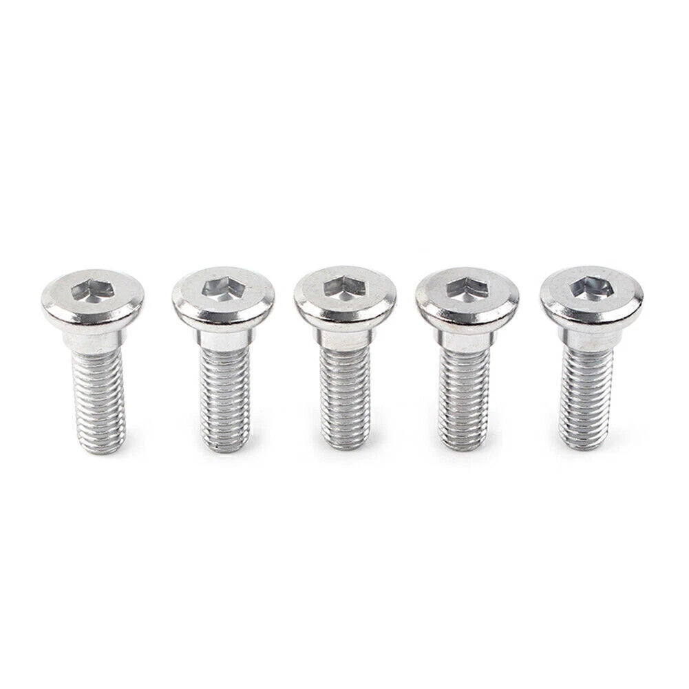 5x M8x25mm Steel Hex Socket Brake Rotor Screws Fasteners