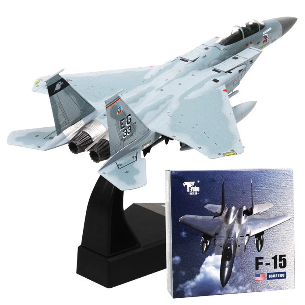 F-14/F-15 Aircraft Model Alloy Simulation Military Fighter Ornament