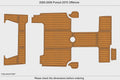 EVA Foam Teak Deck Floor for Pursuit 2570 Offshore (2005)