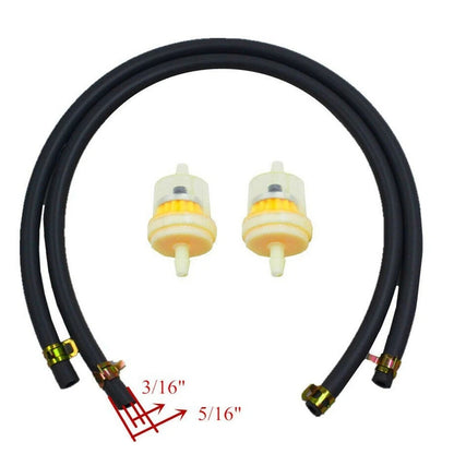 2X Fuel Filters & 2X Fuel Line Hoses for