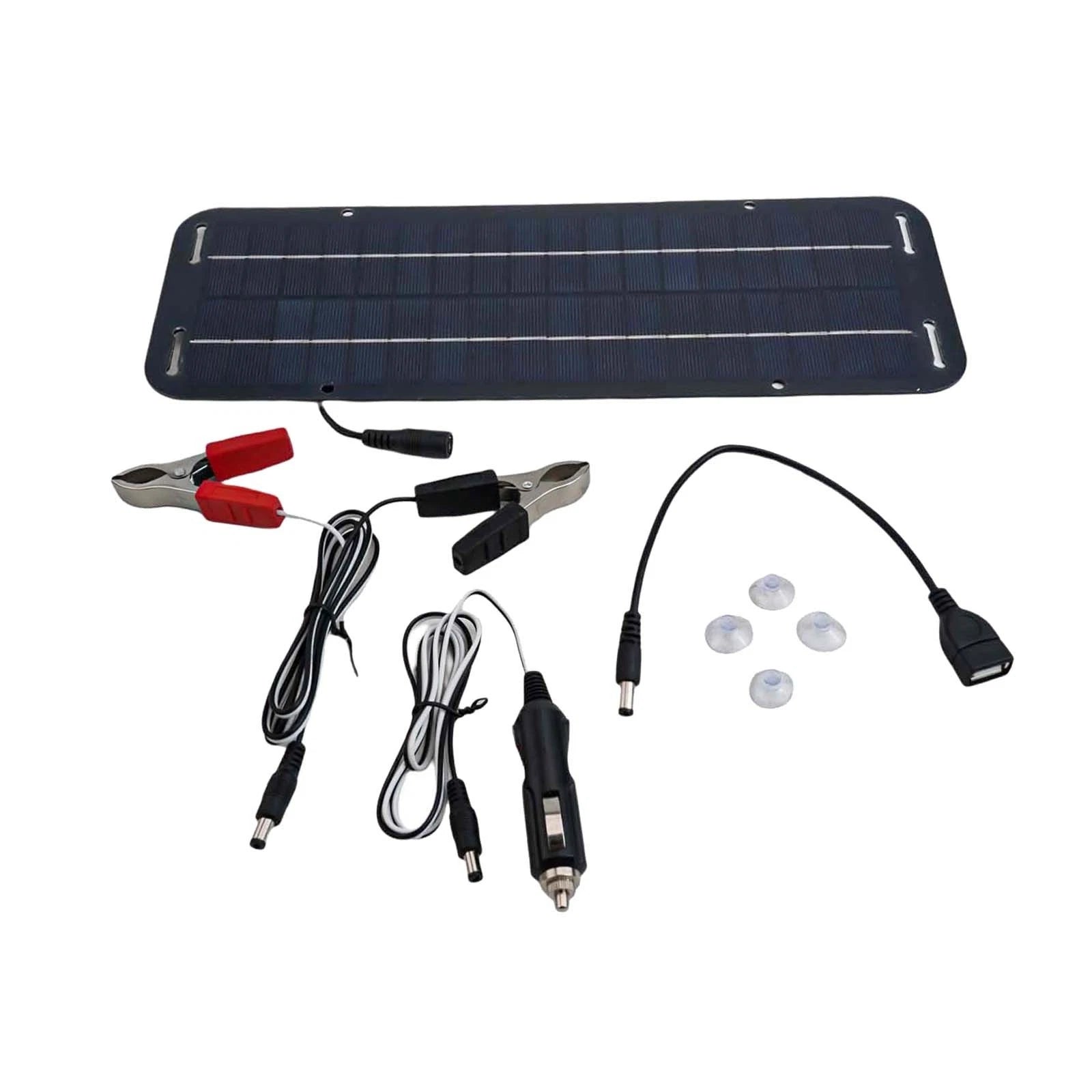 12V 30W Portable Solar Panel for Car Boat Battery Maintenance