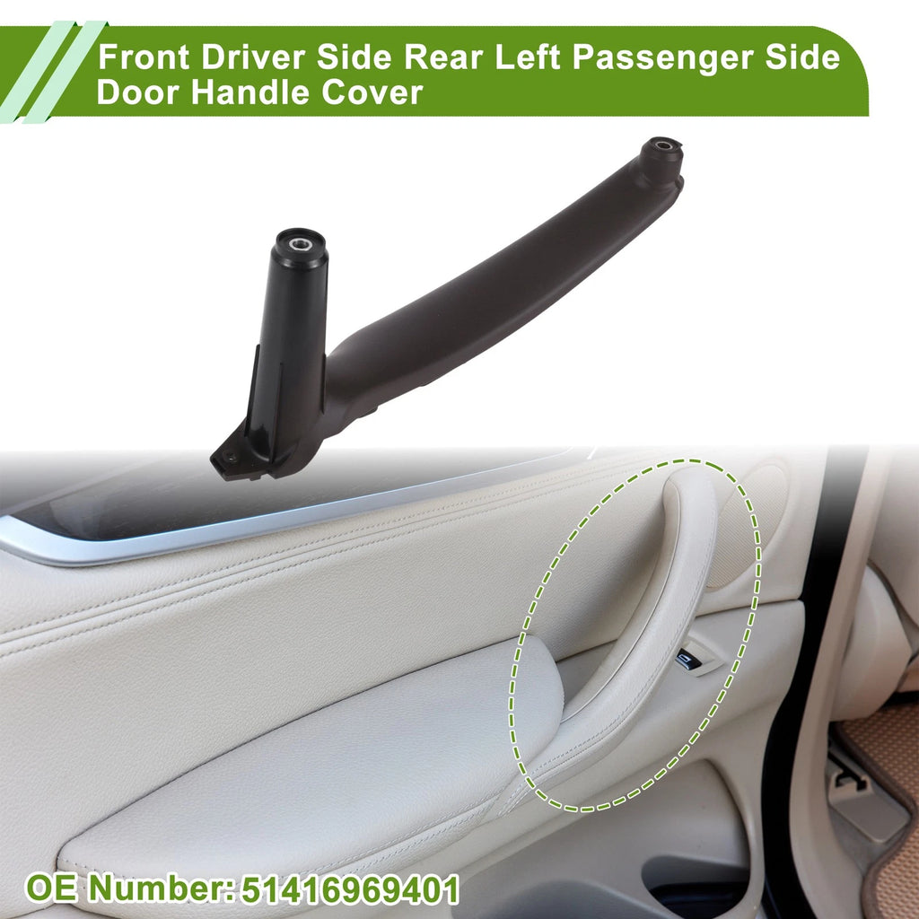 Door Panel Handle Pull Trim Cover for BMW X5 E70 (2007–2013) No. 51416969401 Deep Brown