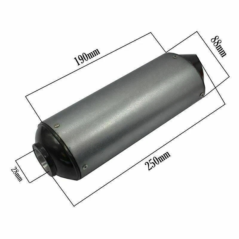 Performance Exhaust Pipe Oval Muffler for PIT PRO Thumpstar 70/110/125cc