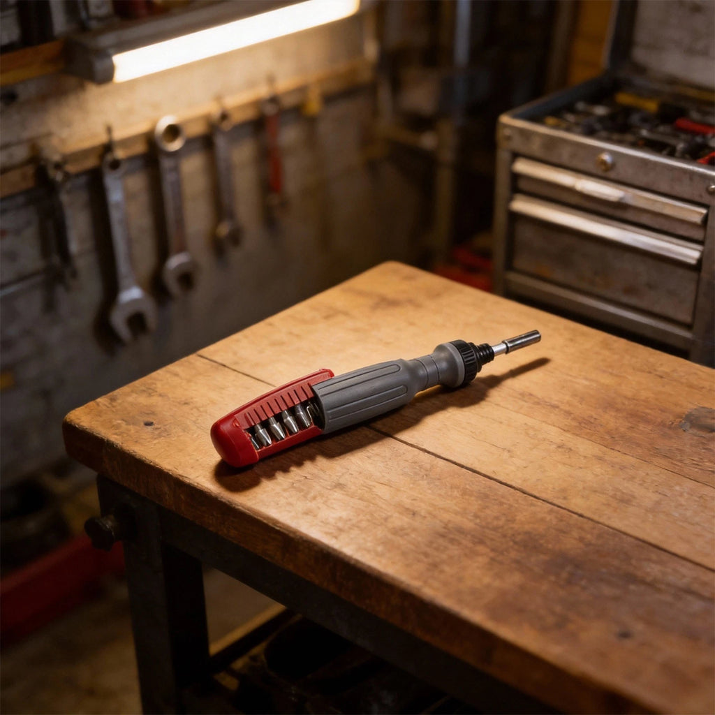 10-in-1 Ratchet Screwdriver Set with Quick Change Mechanism