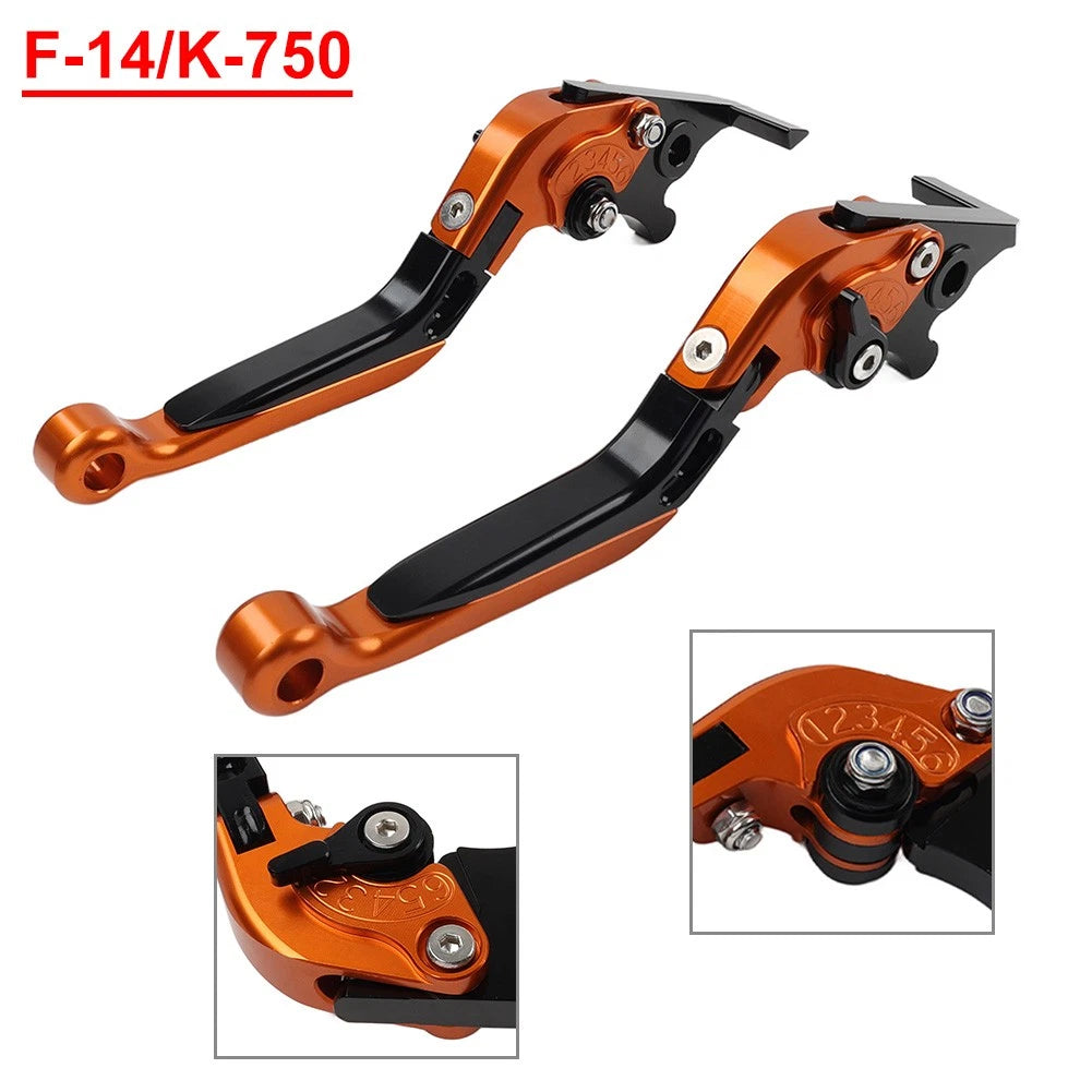 Folding Extendable Brake Clutch Levers for Kawasaki Ninja650R (2006–2011)