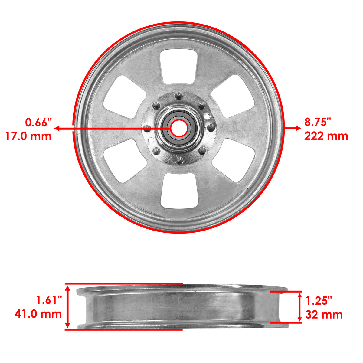 Deck Flat Idler Pulley for Exmark FX730V ECV740 CV742 (2000–2020)