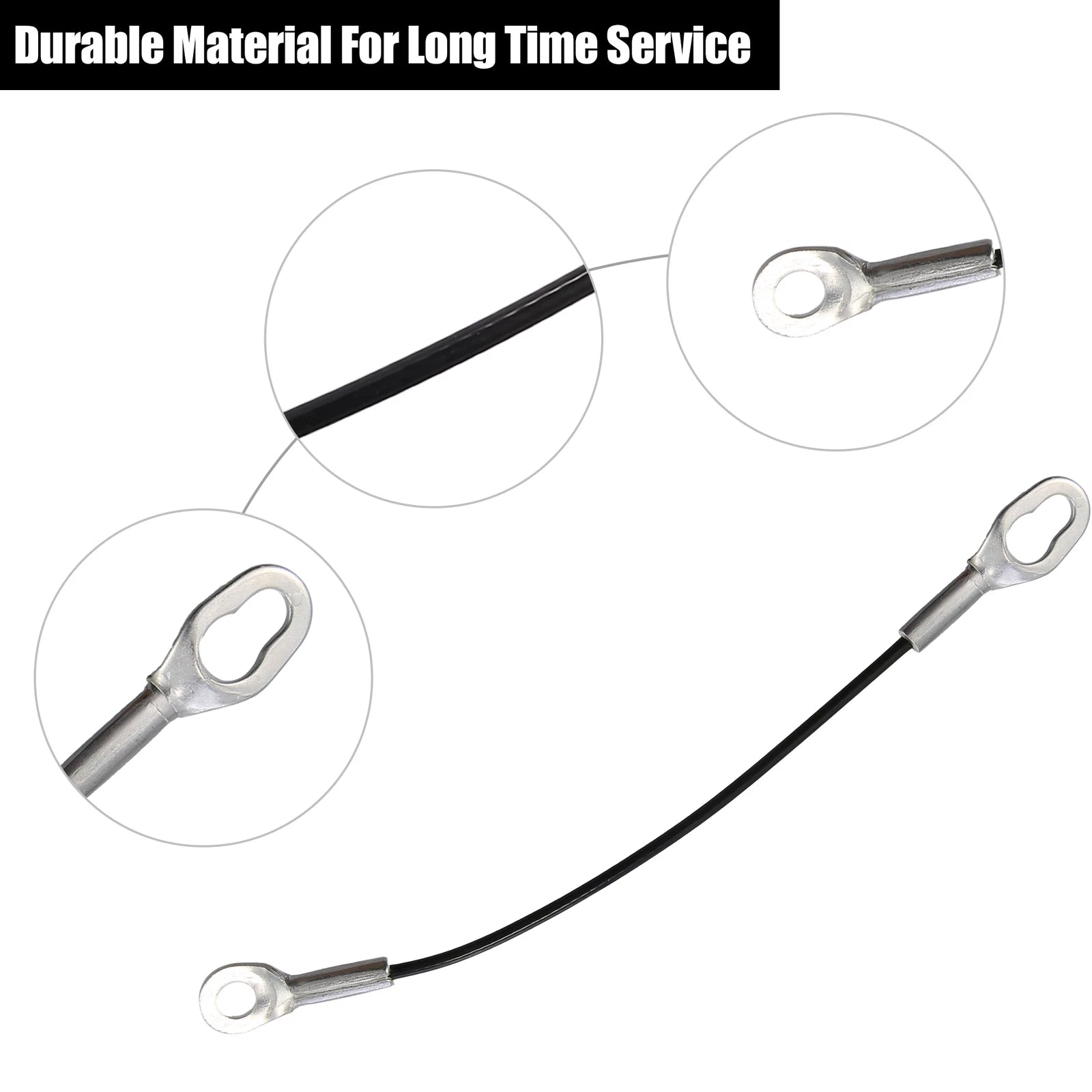 Lift Gate Support Straps Rear Tailgate Cables Set for Toyota Hilux (2005–2015)