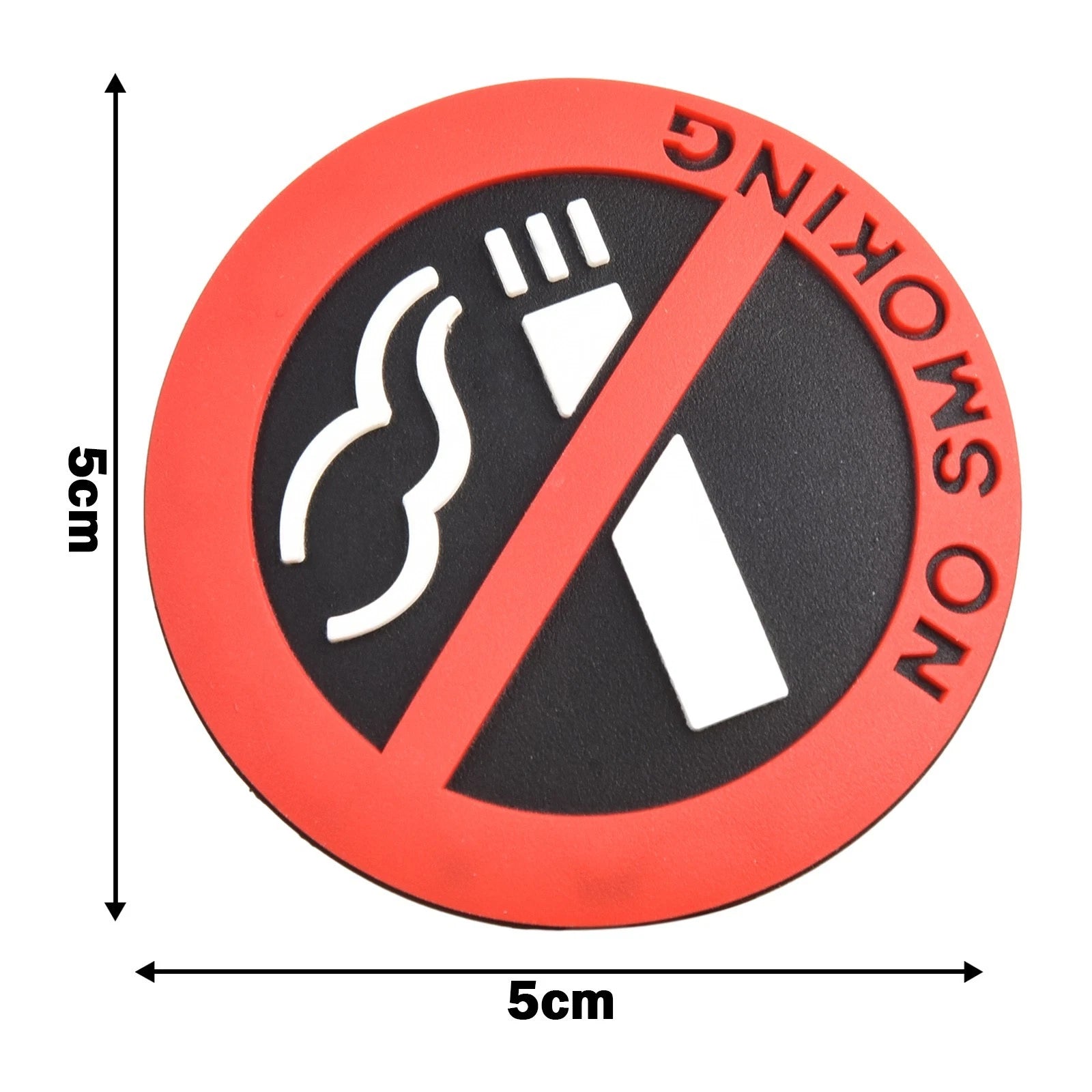 Interior Non-smoking Sticker for Universal Use (5cm x 5cm) Rubber