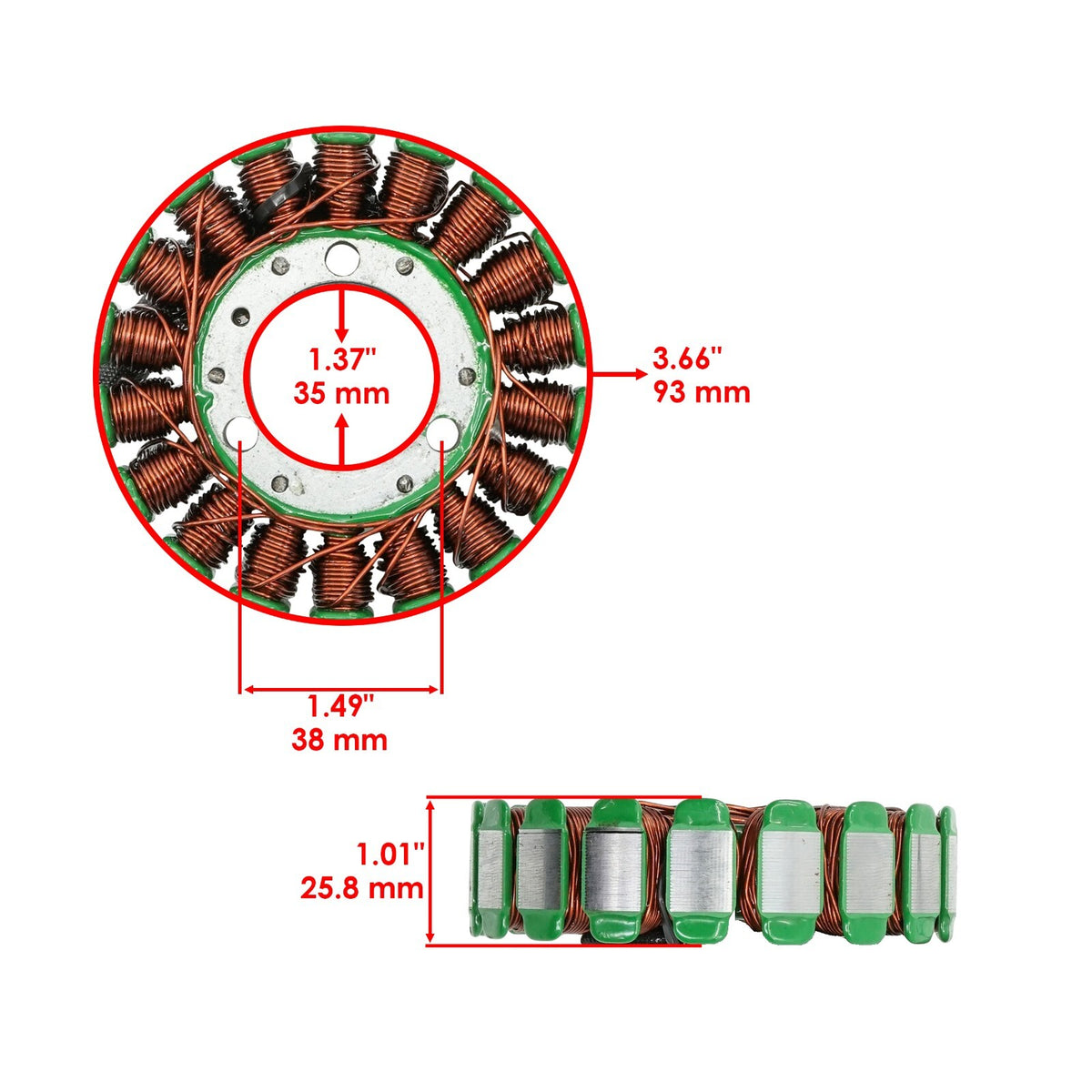 Stator and Regulator Rectifier for Honda TRX300EX Sportrax 300EX (1993–2006)