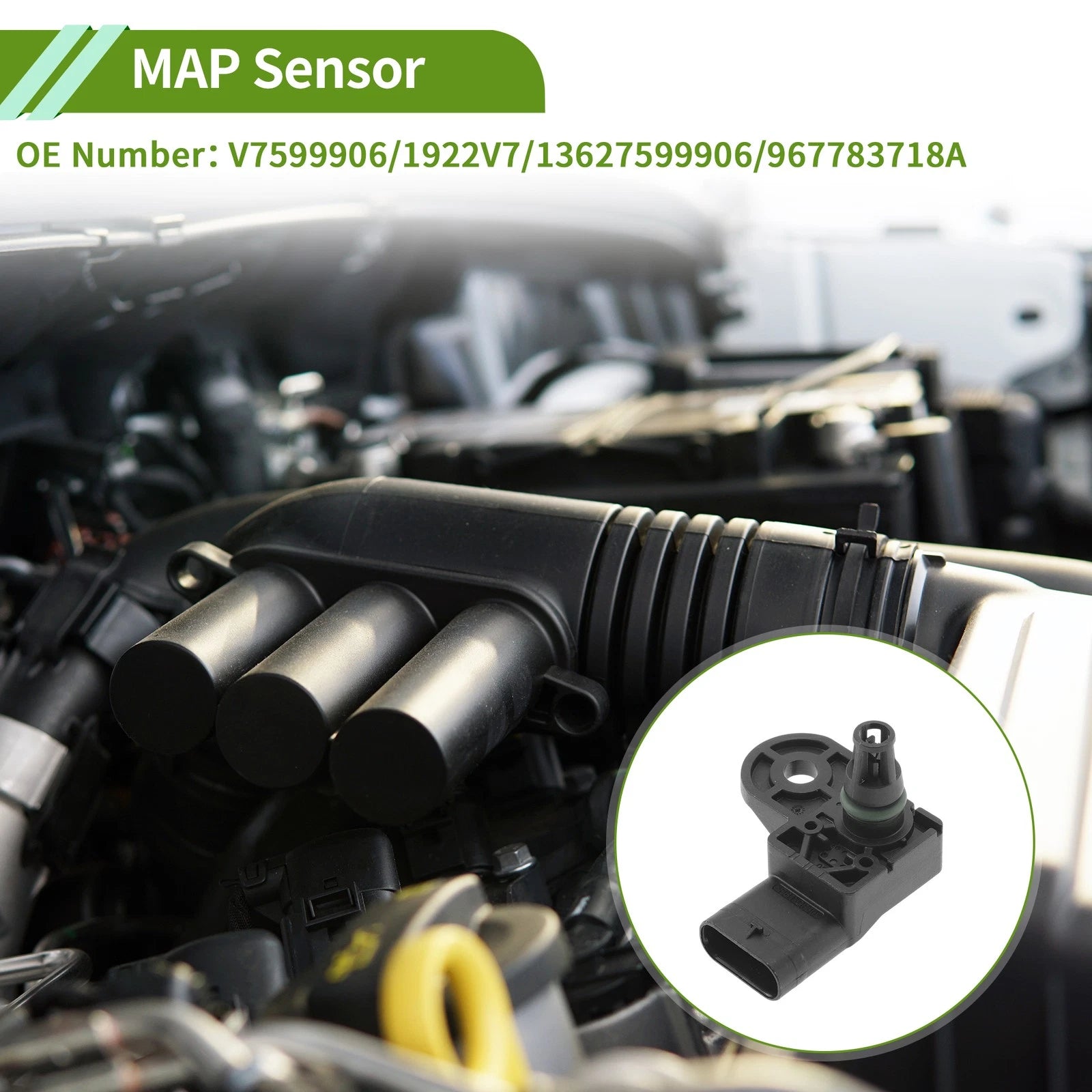 Manifold Absolute Pressure MAP Sensor Replacement for BMW 1 Series (F20) (2011–2019)