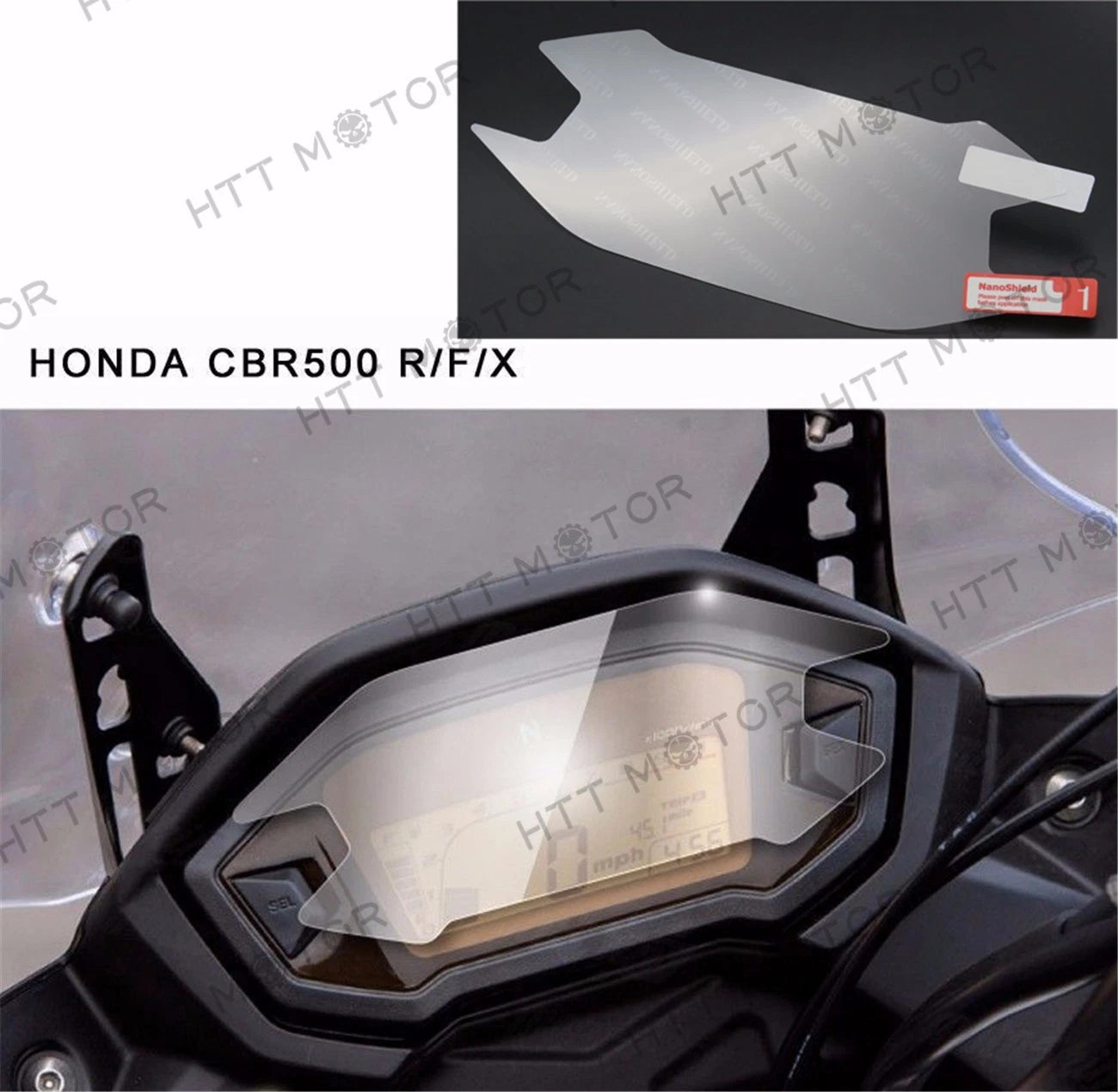 Scratch Protection Film Screen Protector for Honda CBR500R/F/X (2015–2016)