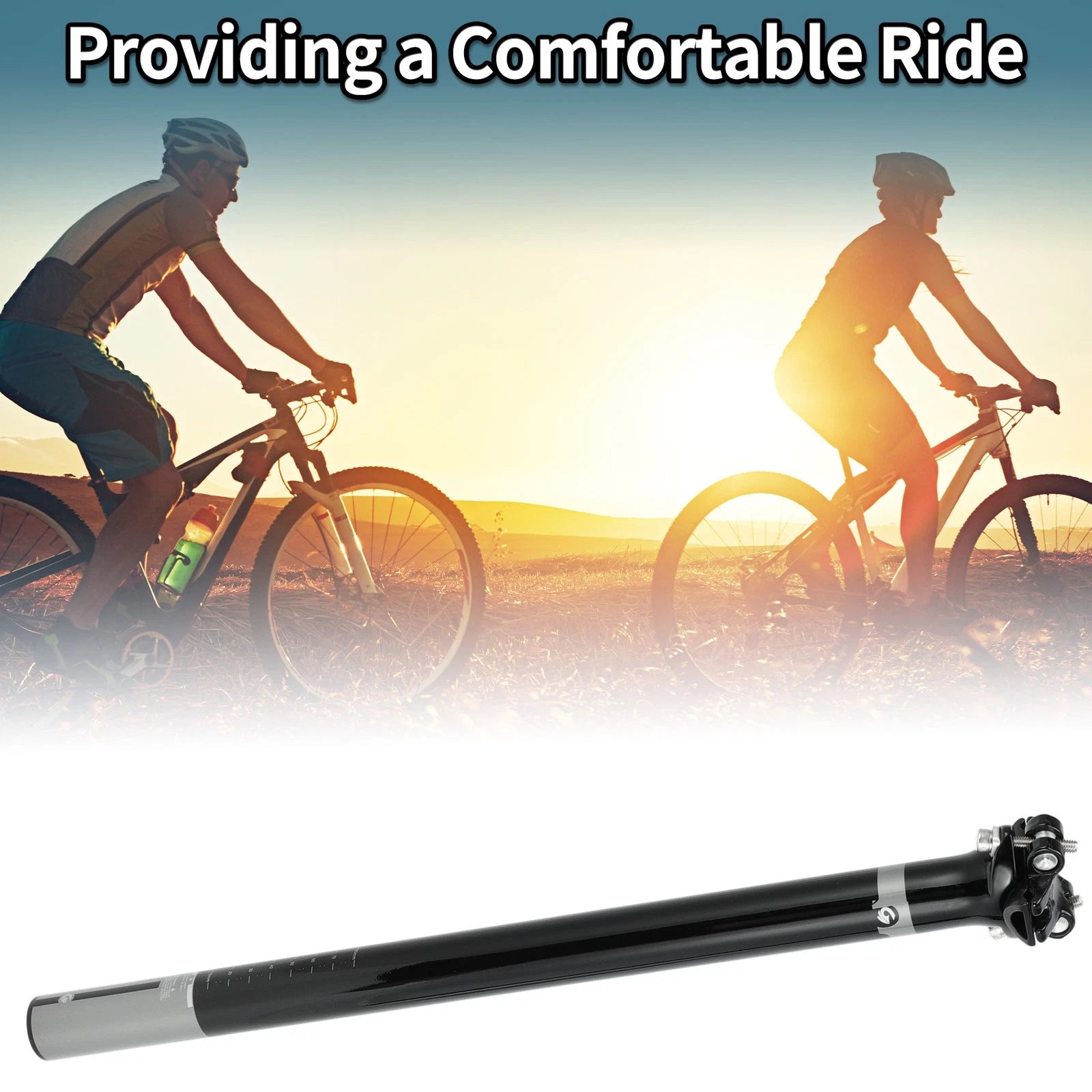 Seat Post Clamp Replacement Bike Seat Post 30.8x450mm for Universal Bikes (—)