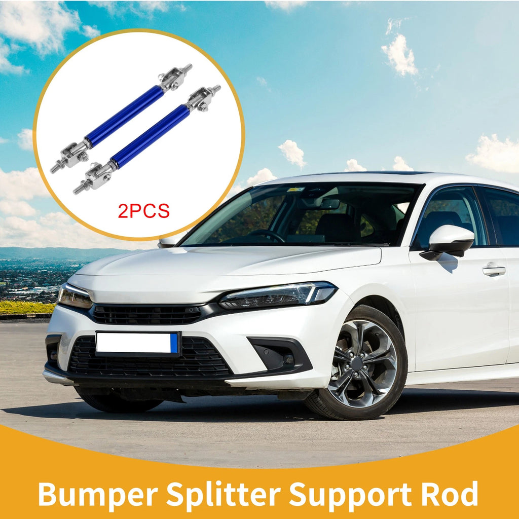 2X Adjustable Front Bumper Lip Splitter Strut Rod for Universal Fit