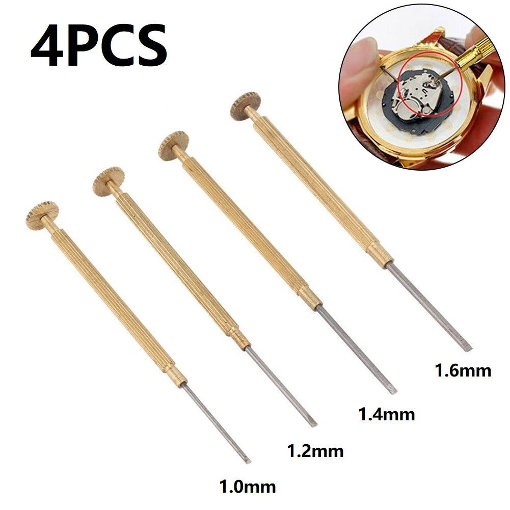 Studio Watch Screwdrivers Set of 4 Copper Golden Small