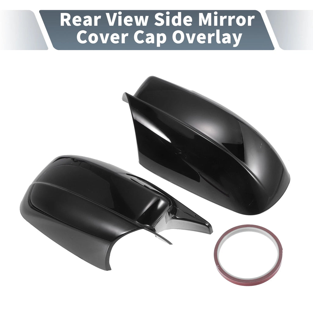 Rearview Mirror Cover Overlay Gloss Black for Dodge Charger (2011–2021)