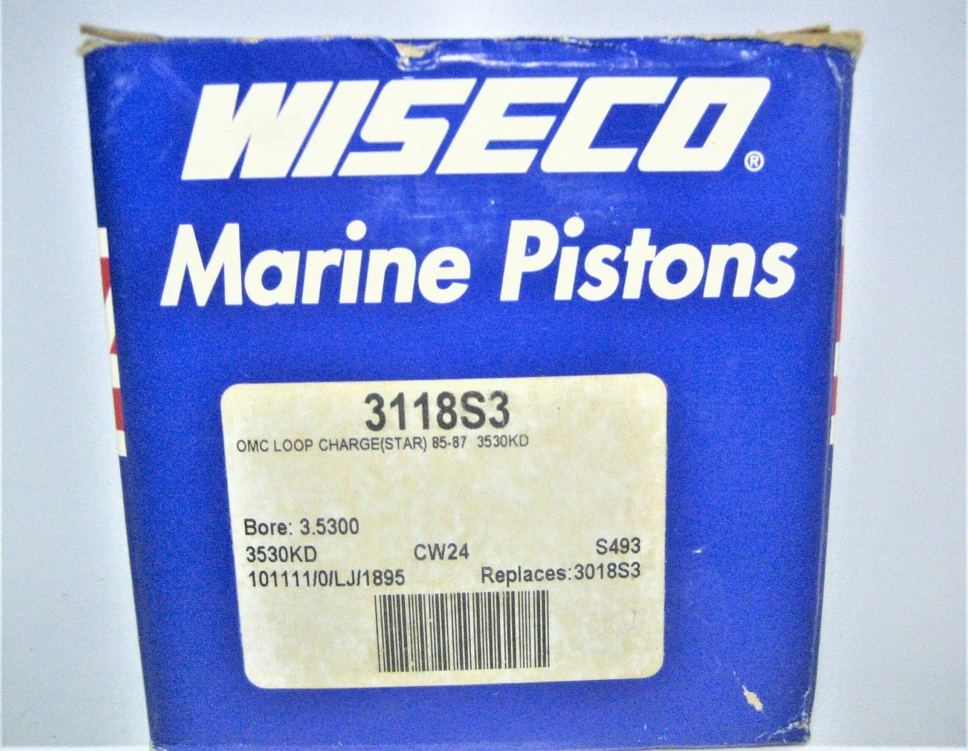 Wiseco Piston Kit 3118S3 for Johnson Evinrude OMC V6 (Loop Charged)