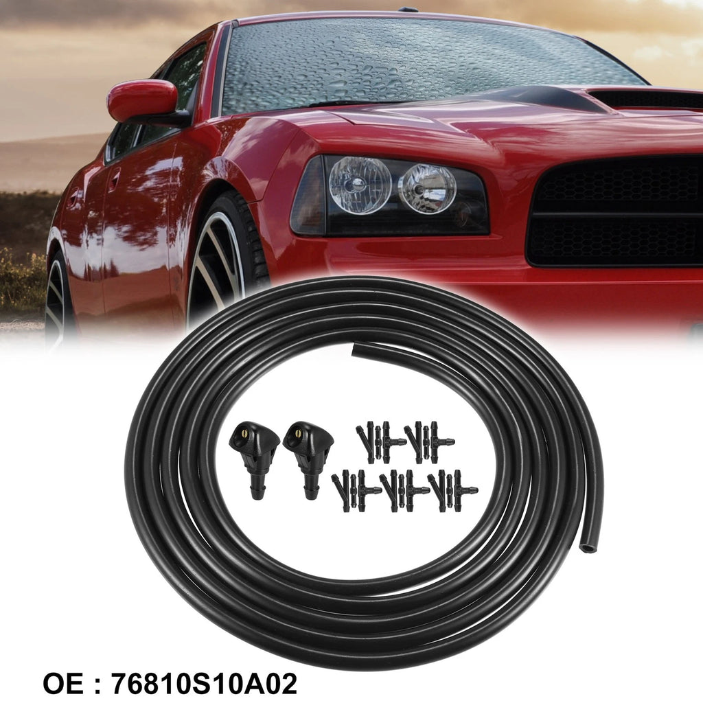 Windshield Washer Nozzle 2.5m Hose Kit (2 Pack) for Honda Civic CRV (2012–2023)